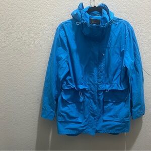J. Crew Bright Blue Hooded Anorak Jacket